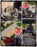 Genieten van de zon samen met de bewoners